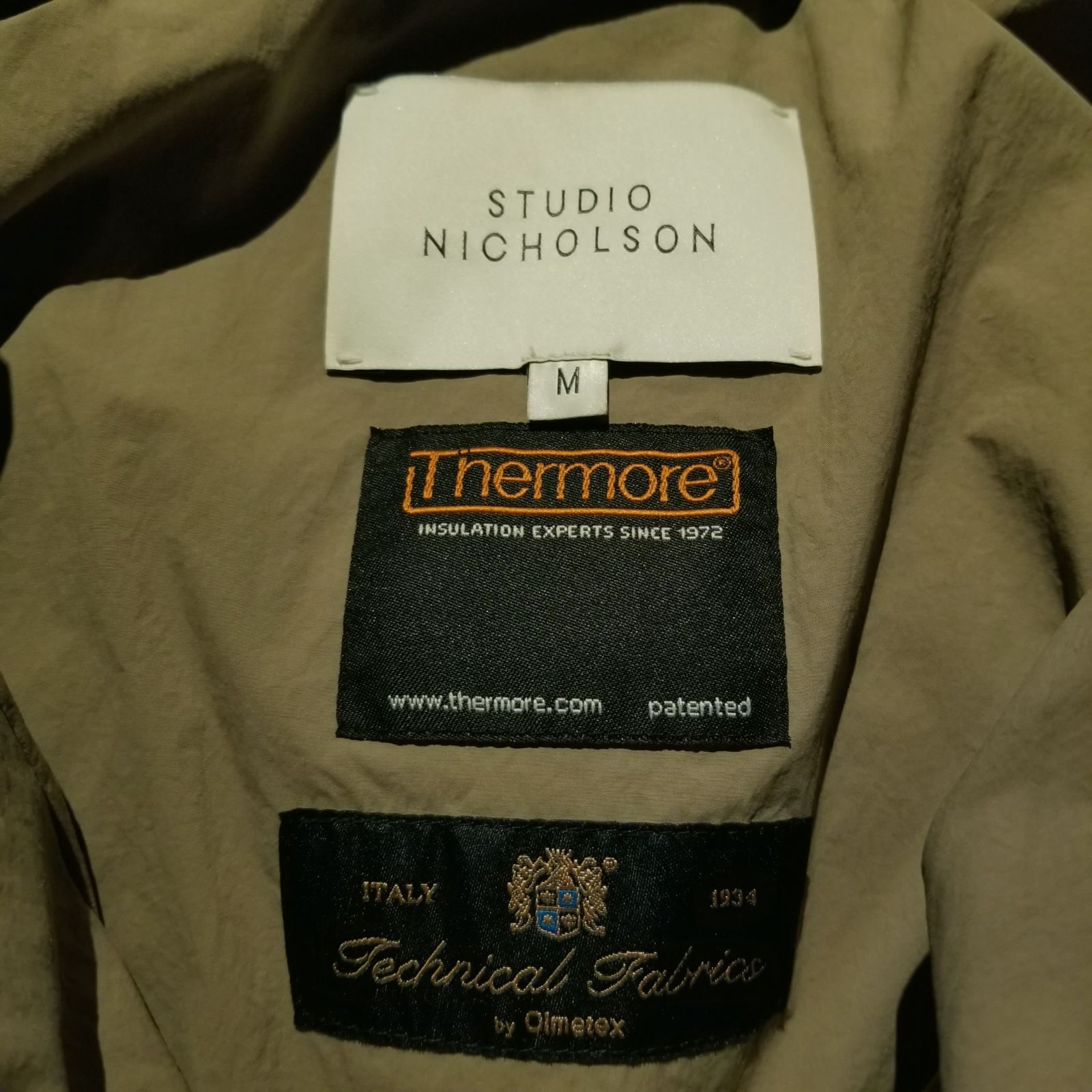 STUDIO NICHOLSON INJECTION DOWN SHORT JACKET M スタジオニコルソン 