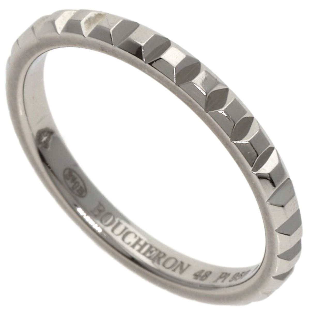 Boucheron PT 950 リング サイズ48 保証書付き Boucheron ブシュロン キャトル クル ド パリ リング スモール #48