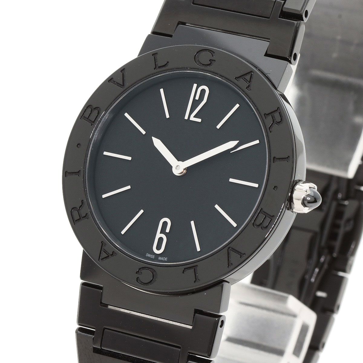 ブルガリブラック BVLGARI ブルガリ BB33S ブルガリブルガリ ブラックダイヤモンド