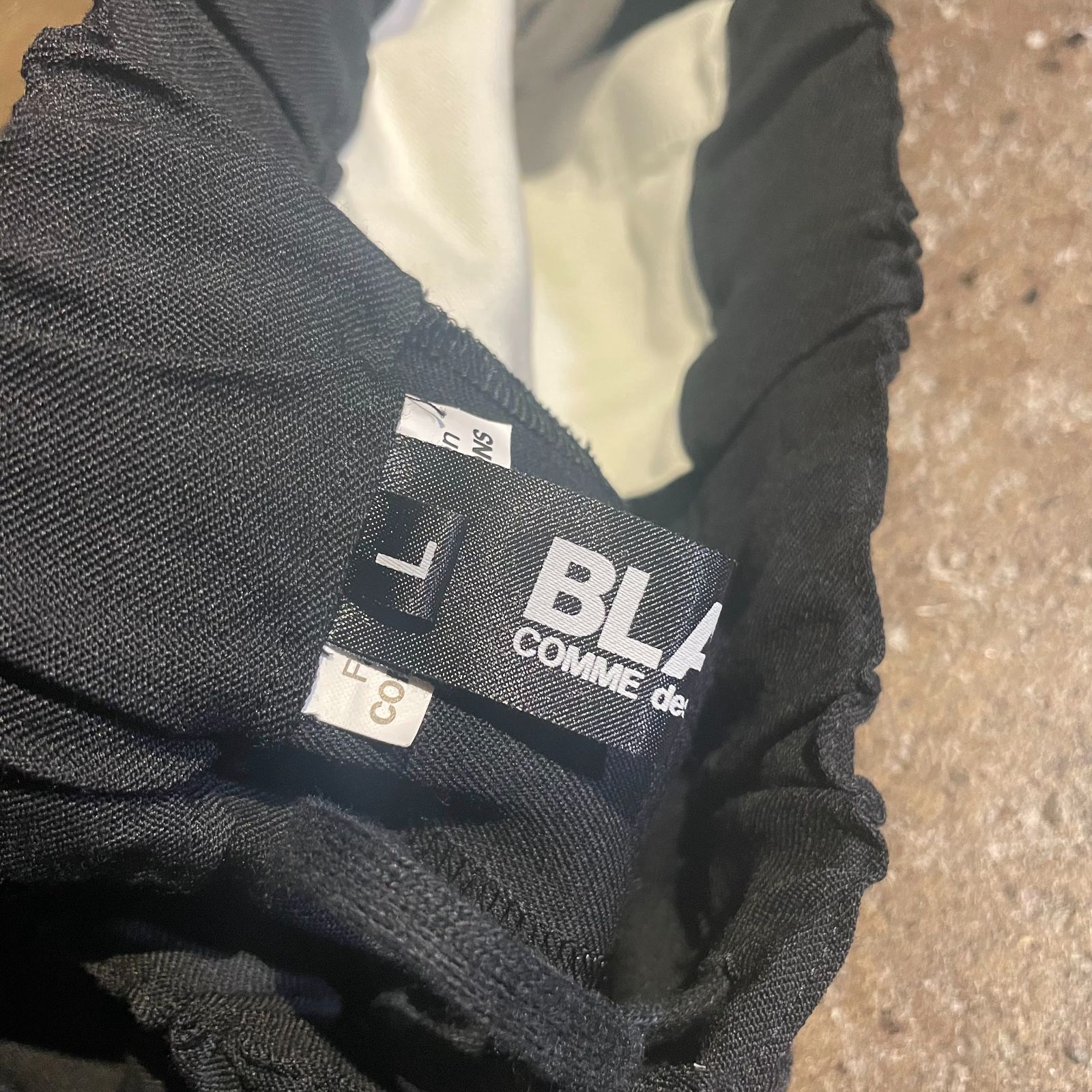 BLACK COMME des GARCONS 2024aw ウールギャバ 寅壱 パンツ ブラック