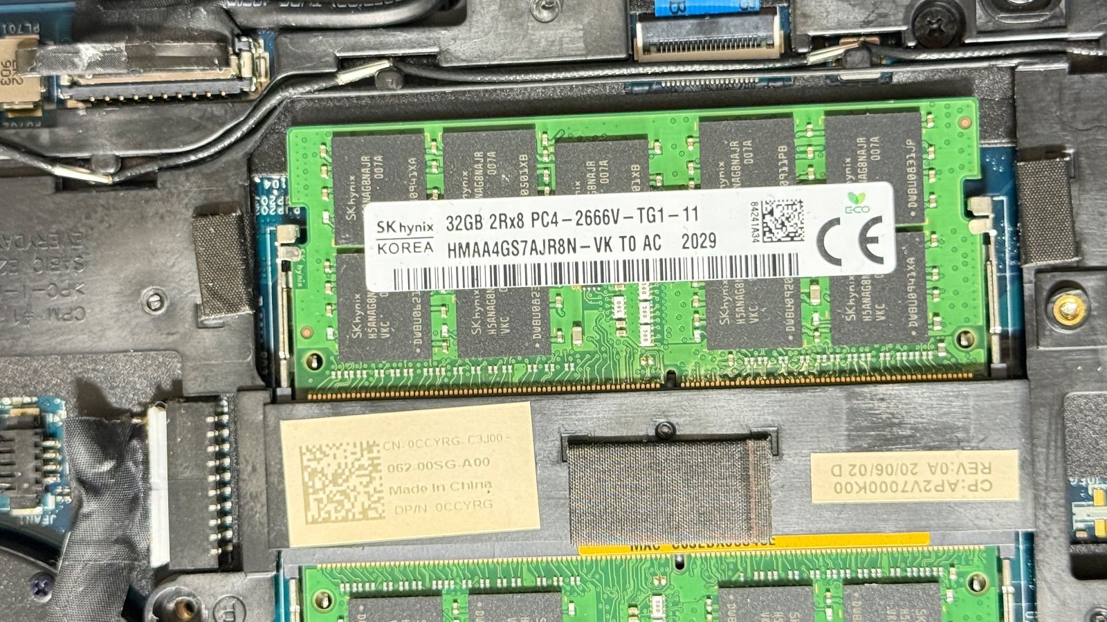 北条ページ SK kynix ddr4 32gb x1枚ブス2666 ph4-2666 動作品 ノートPC Windows