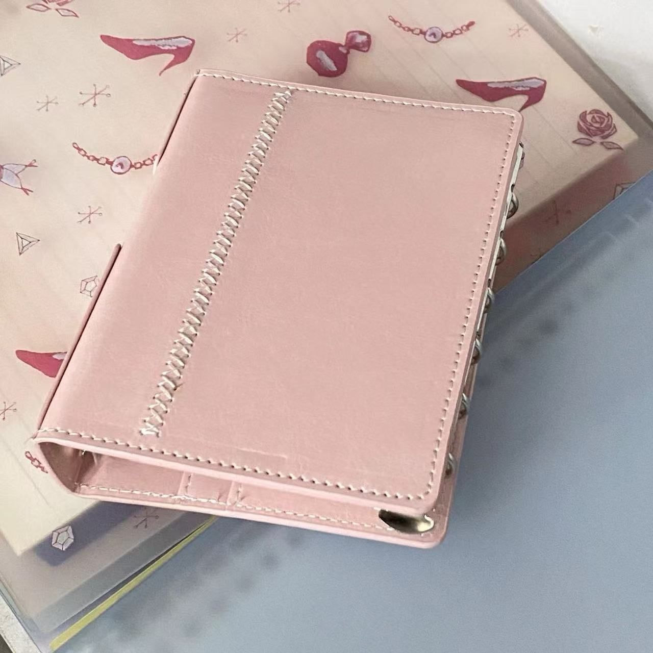 新品 大人気 ダブルリング A7 無地80枚 システム手帳 カバー