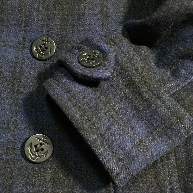 Paul Smith☆名作☆UKロック&モード☆チェック メルトンウール Pコート