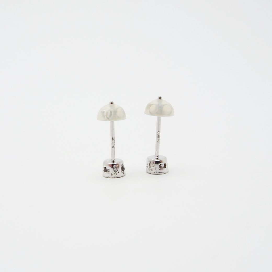 ロイヤルアッシャー プラチナ ダイヤモンド ピアス 0.08ct Pt900 SA