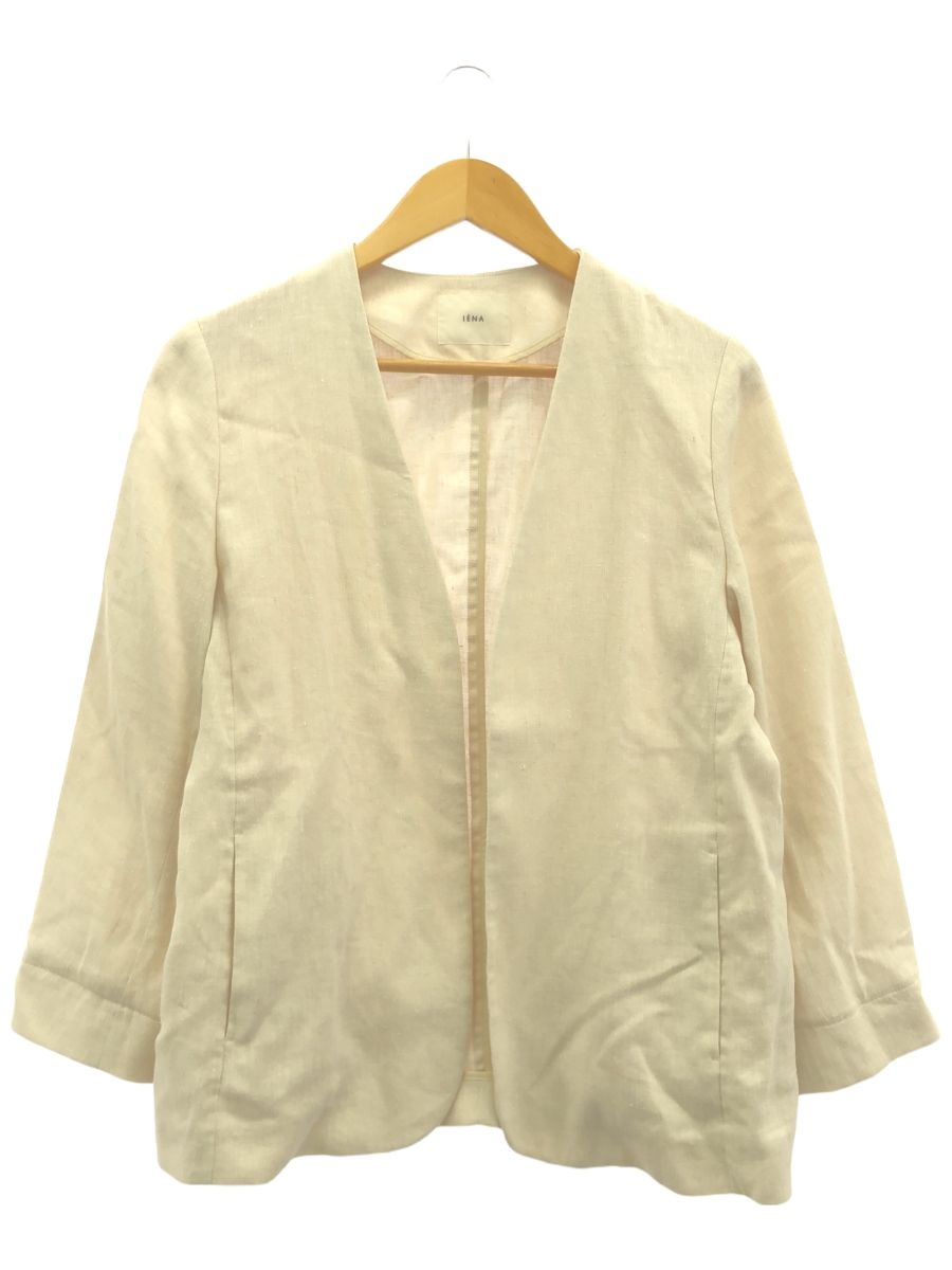 IENA (イエナ) ① 19010900440020 麻/PLノーカラージャケット