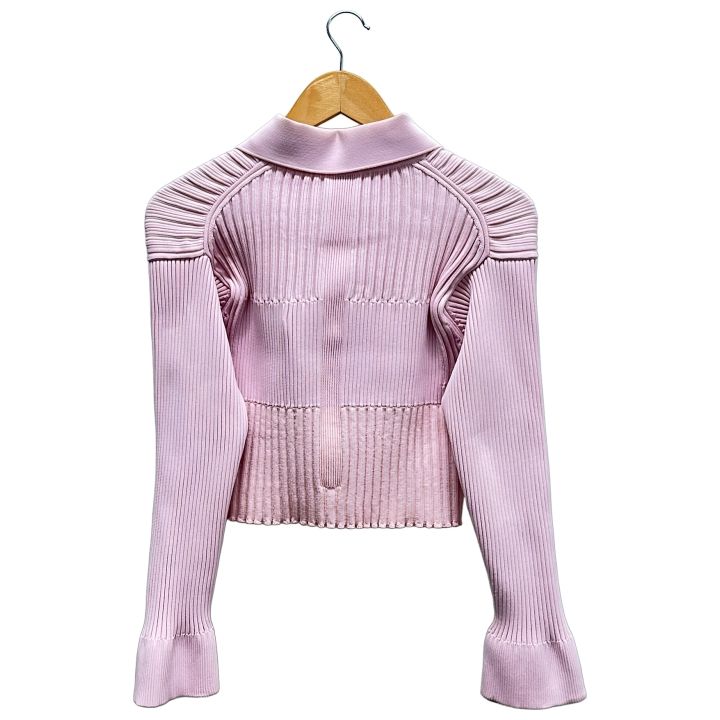 CFCL ① CF007KE111 FLUTED CROPPED SHIRT CARDIGAN レディース ピンク