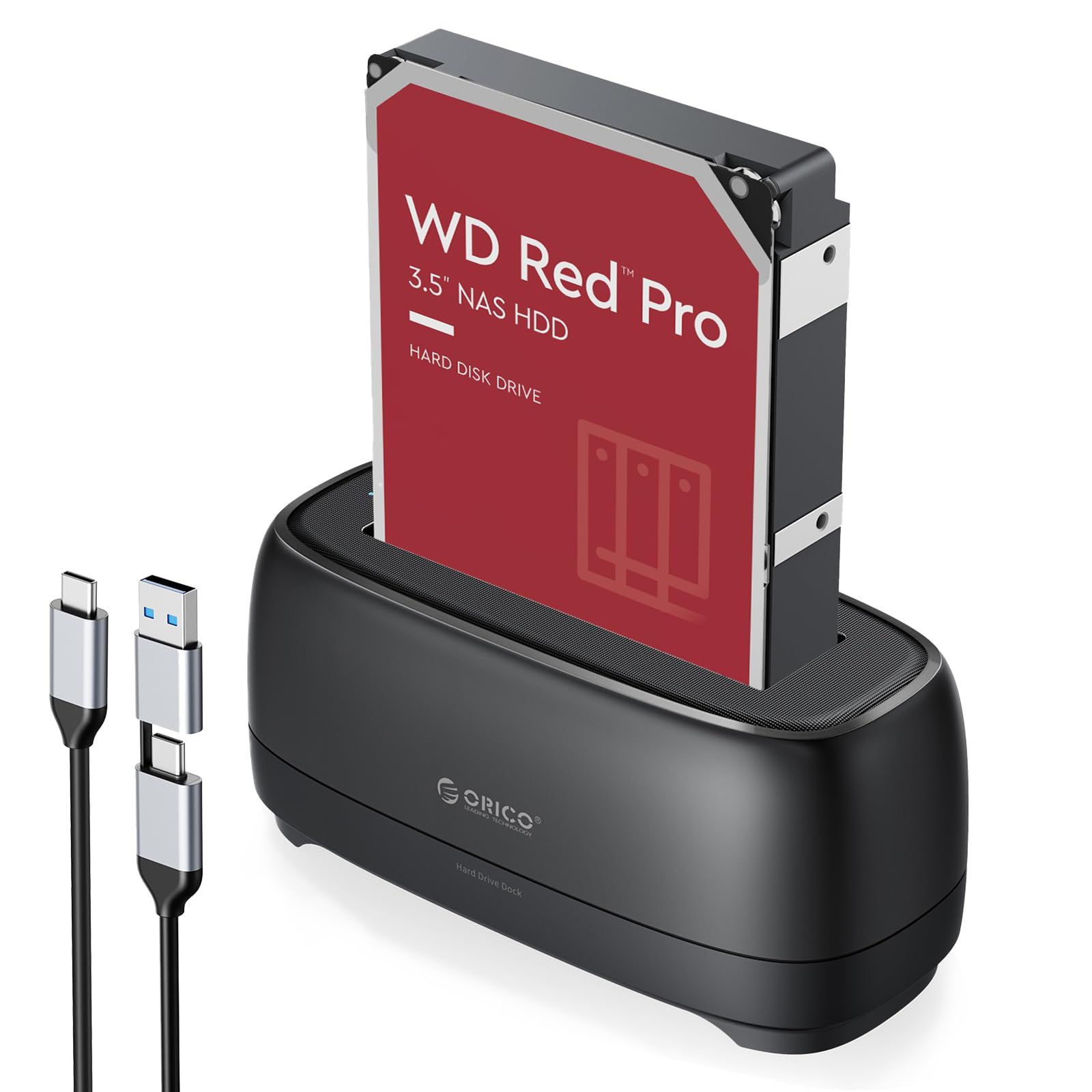 【新品】ORICO 2-BAY ハードディスクケース　20TB 3個セット 人気商品】HDDスタンド 20TB ORICO USB 3.0 ハードディスクケース 2.5