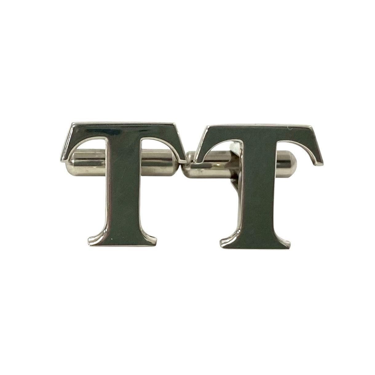 Y【TIFFANY&Co.】Tロゴ カフス タイタック SV925 SILVER/シルバー