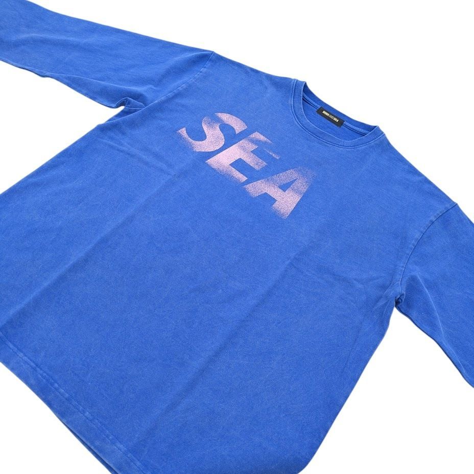 新品 WIND AND SEA ウィンダンシー P-DYE L/S TEE 未使用品 WIND AND SEA SEA P-DYE L/S TEE BLUE CHERRY ウィンダンシー