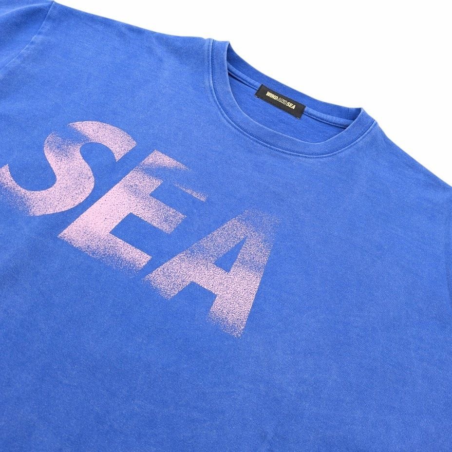 未使用品 WIND AND SEA SEA P-DYE L/S TEE BLUE CHERRY ウィンダンシー