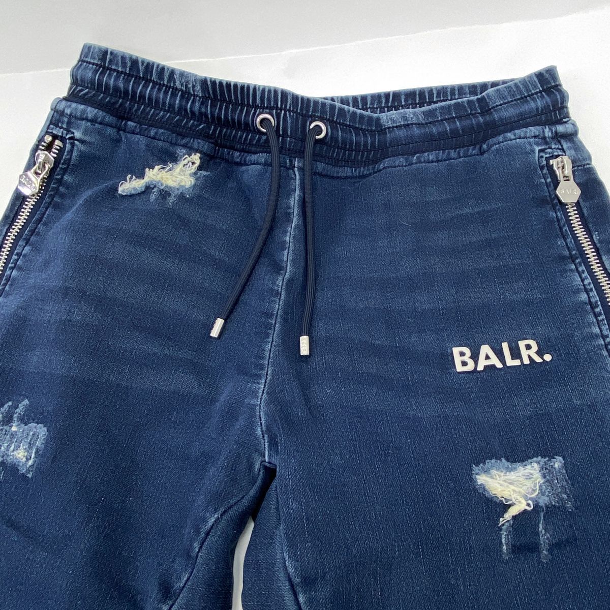 BALR. ボーラー ストレッチ ダメージデニムパンツ イージーパンツ S