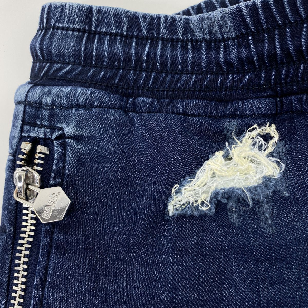 BALR. ボーラー ストレッチ ダメージデニムパンツ イージーパンツ S