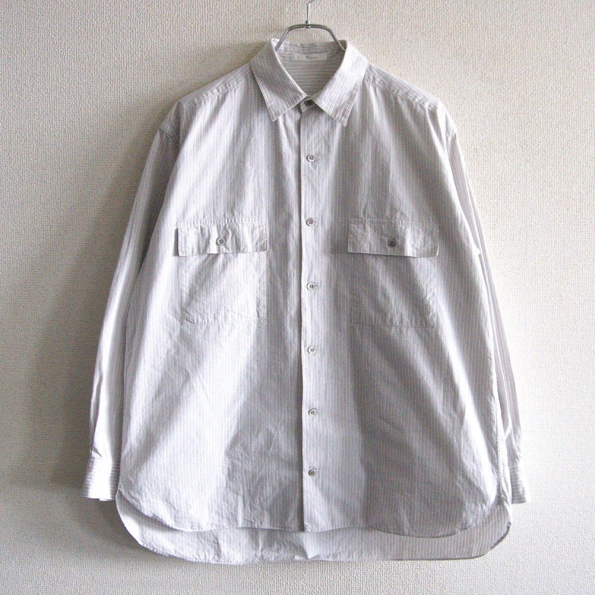 80S/アーカイブ】Y's for men【オーバーサイズ ストライプ シャツ