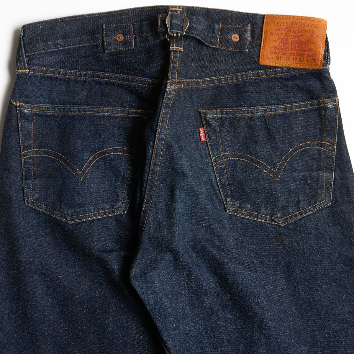 美品濃紺/バレンシア製】 LEVI'S 【201XX ビッグE デニムパンツ 】33