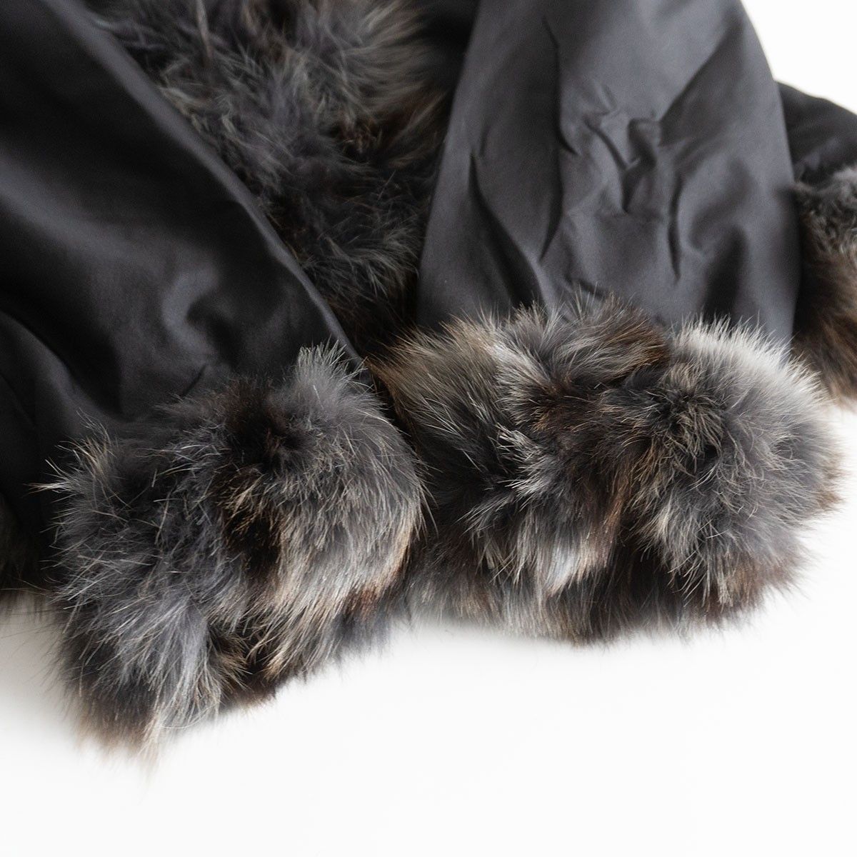 最高級】 BALMAIN 【シルク×ダウン×フォックスファー ジャケット