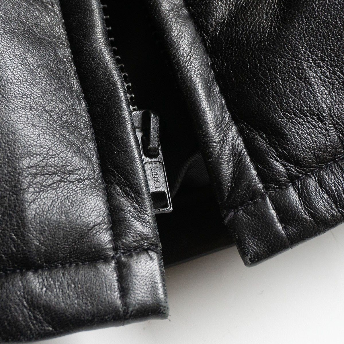 美品schott ショット 214D LEATHER DOWN JACKET レザー ジップアップ