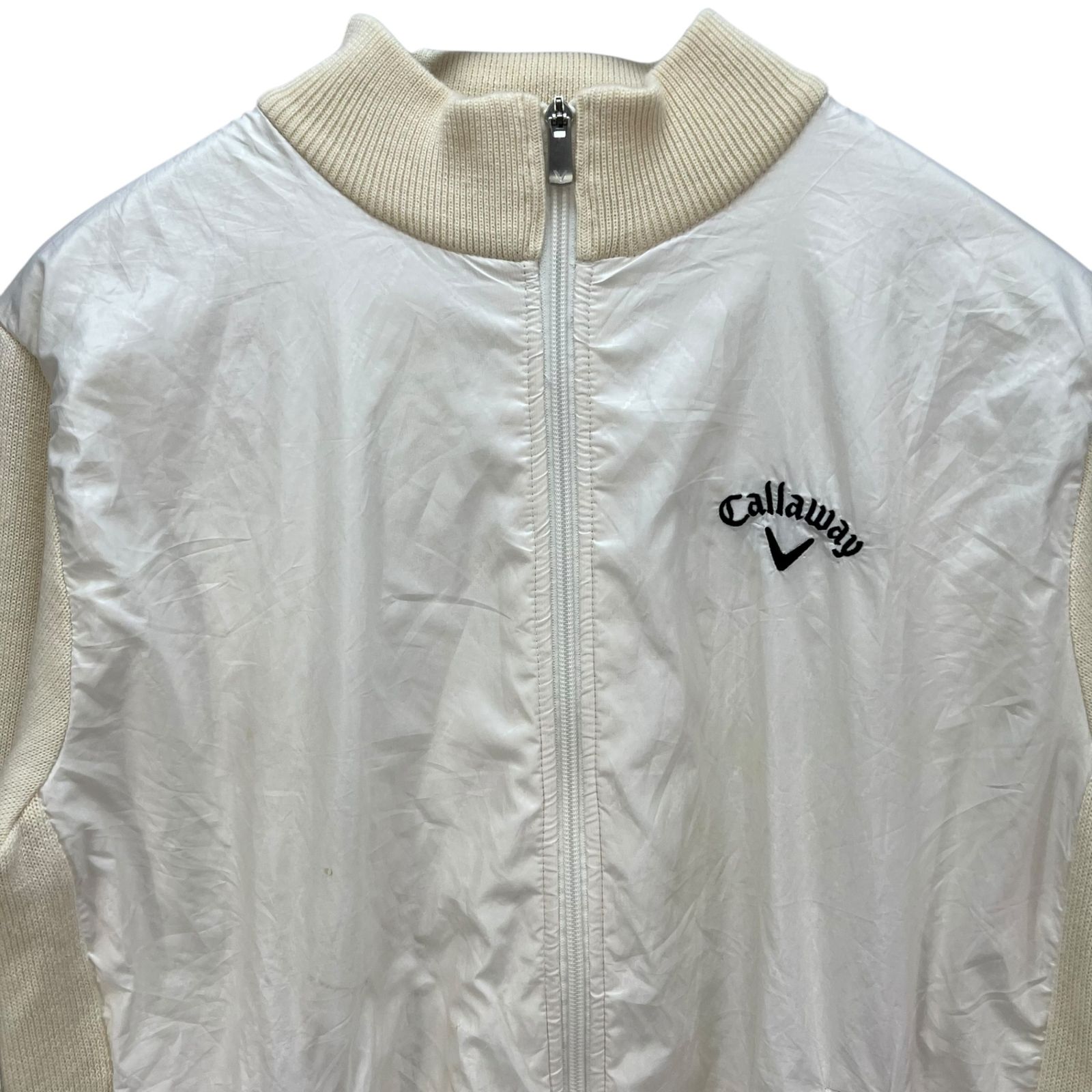 CALLAWAY メンズ 男性用アウター 中綿ジャケット アイボリー Lサイズ