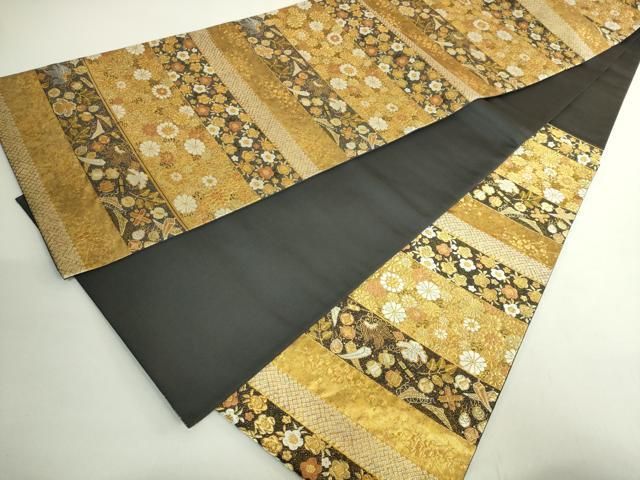 平和屋着物○極上 西陣 河合美術織物謹製 六通柄袋帯 唐織 豊明錦