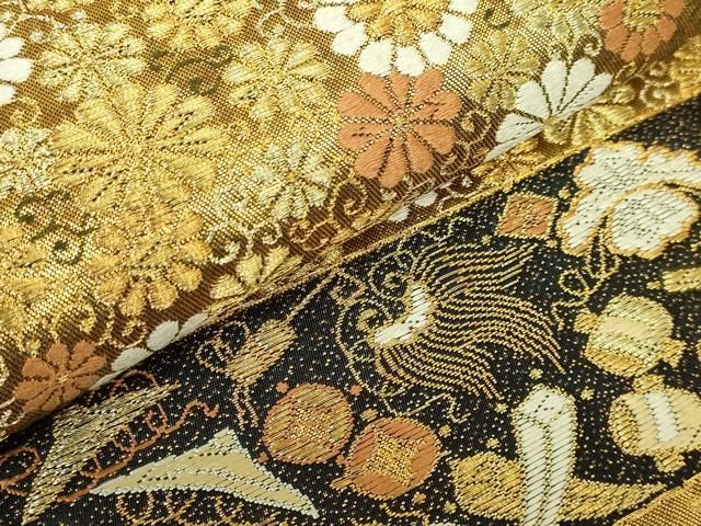 平和屋着物○極上 西陣 河合美術織物謹製 六通柄袋帯 唐織 豊明錦