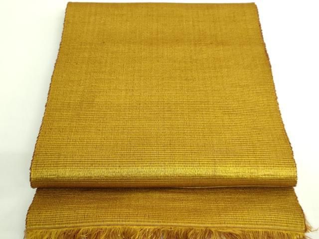平和屋着物●極上　本場黄八丈　紬　八寸名古屋帯　一重帯　逸品　DZAB1804kh6 平和屋着物○極上 本場黄八丈 紬 八寸名古屋帯 一重帯 逸品
