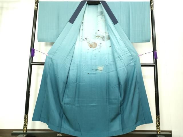 平和屋着物□極上 男性 本場大島紬 アンサンブル 長襦袢(無双仕立て