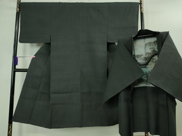 平和屋着物○極上 男性 本場結城紬 重要無形文化財 アンサンブル 色