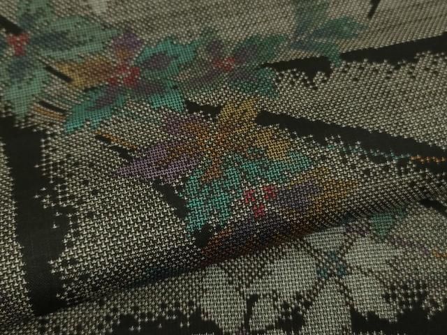 平和屋着物○極上 本場大島紬 9マルキ 古代染色純泥染 竹千雅 泥の舞