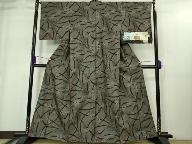 平和屋着物○極上 本場大島紬 9マルキ 古代染色純泥染 竹千雅 泥の舞