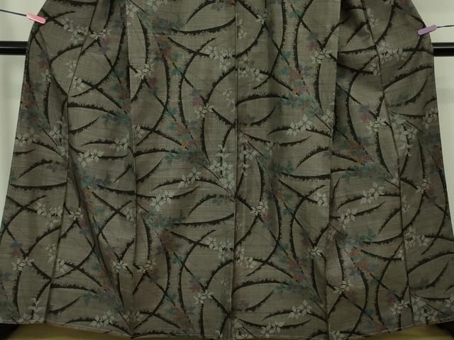 平和屋着物○極上 本場大島紬 9マルキ 古代染色純泥染 竹千雅 泥の舞