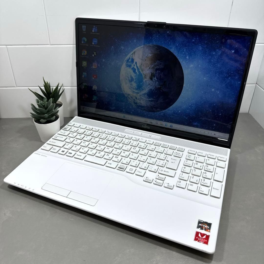 【極上品】富士通プレミアムホワイト☘Ryzen7☘️NVMe512+1TB 極上品】富士通プレミアムホワイト☘Ryzen7☘️NVMe512+1TB - メルカリ