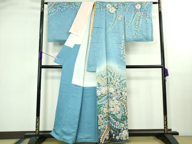 平和屋着物○極上 越後十日町の一流染匠 桐屋・翠山工房 訪問着 辻が花