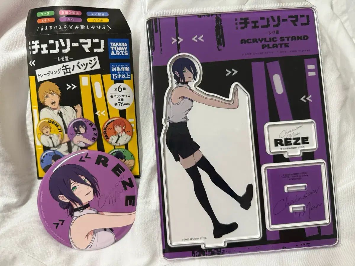 チェンソーマン 新作 レゼ グッズ アクリル スタンド+バッジ セット