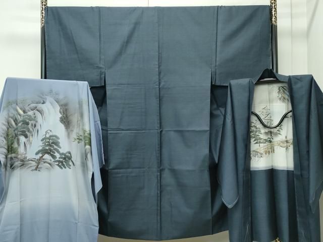 平和屋着物●極上　男性　本場大島紬　アンサンブル・長襦袢セット　100亀甲　総詰め　逸品　未使用　CZAA4581s6 平和屋着物○極上 男性 本場大島紬 アンサンブル・長襦袢セット 100