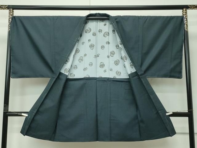 平和屋着物○極上 男性 紬 アンサンブル・長襦袢セット 120亀甲 高島屋