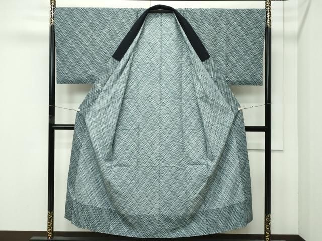 平和屋着物○極上 男性 紬 アンサンブル・長襦袢セット 120亀甲 高島屋