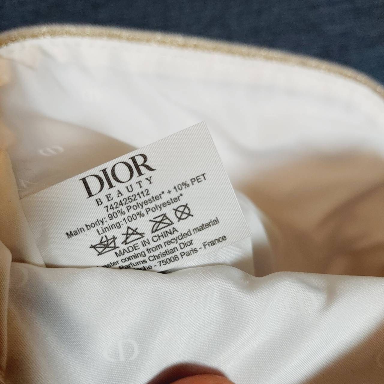 ディオール ロゴ刺繍 キャンバス ポーチ 上品 人気 - メルカリ