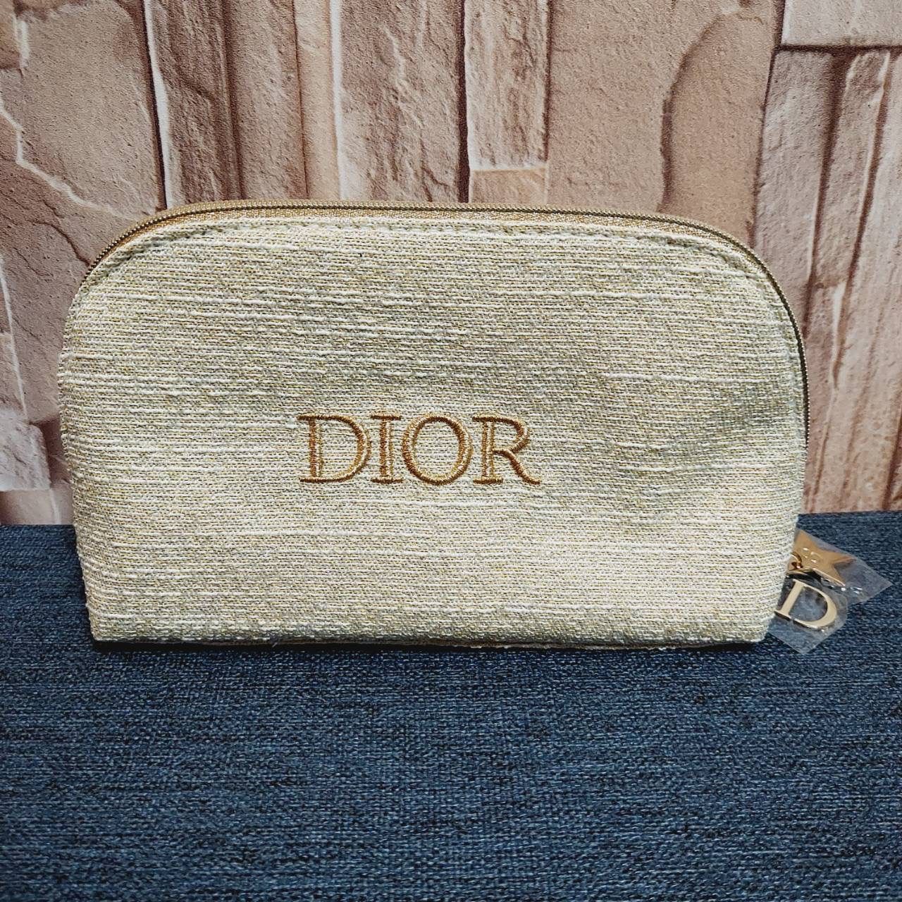 ディオール ロゴ刺繍 キャンバス ポーチ 上品 人気 - メルカリ