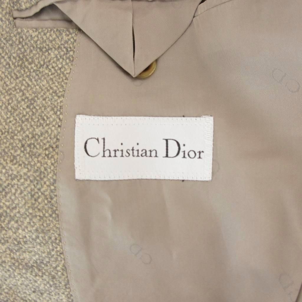 未使用品✨クリスチャンディオール テーラードジャケット カシミヤ混 ロゴ刺繍 クリスチャンディオール Christian Dior テーラードジャケット