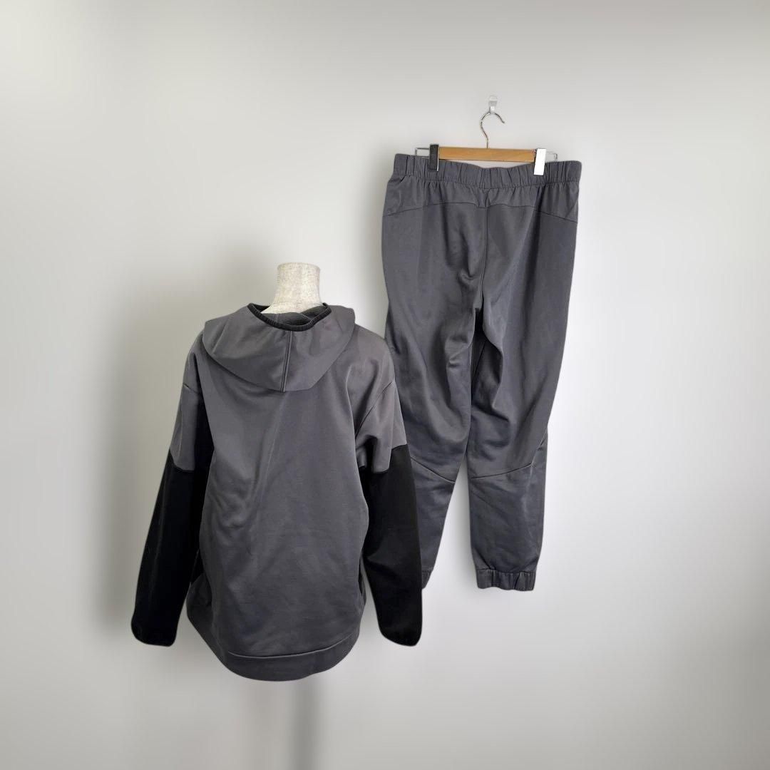 90s PUMA スウェット ジャージ セットアップ ブラック グレー M R00542｜PUMA グレー｜プーマ グレー｜Y2K｜90S｜古着｜大人気｜一点物