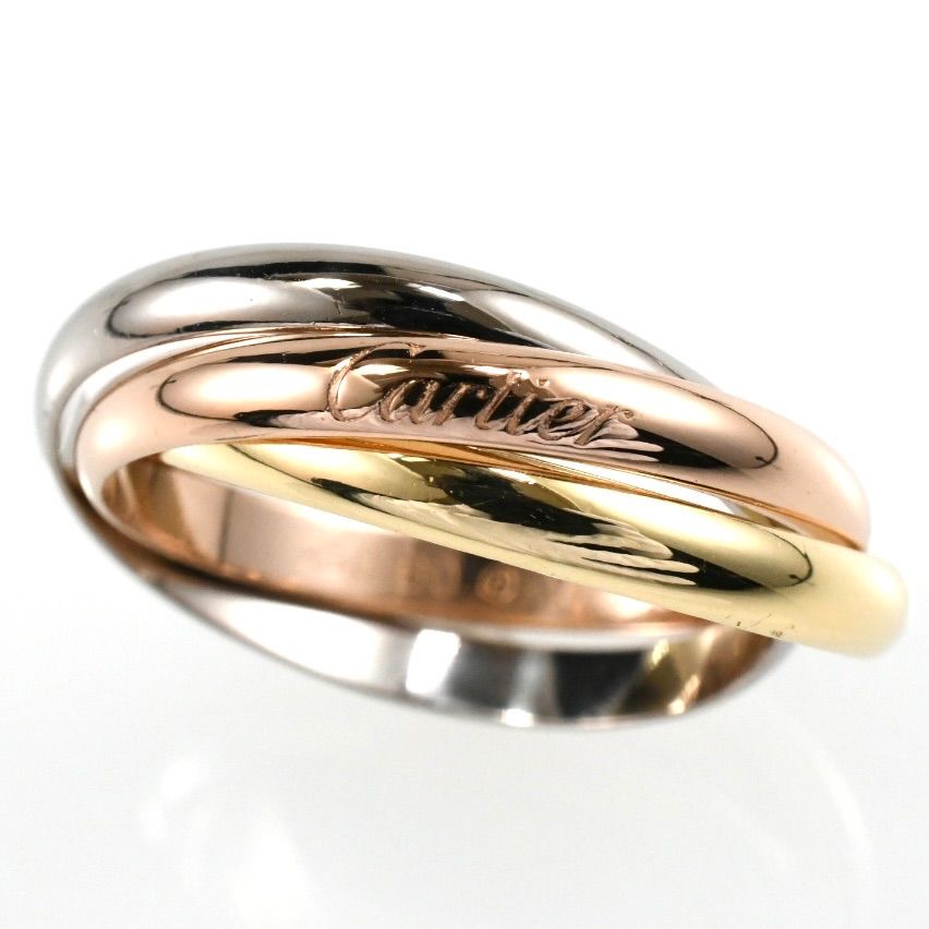Cartier カルティエ トリニティリング SM 3連リング K18 スリーカラー