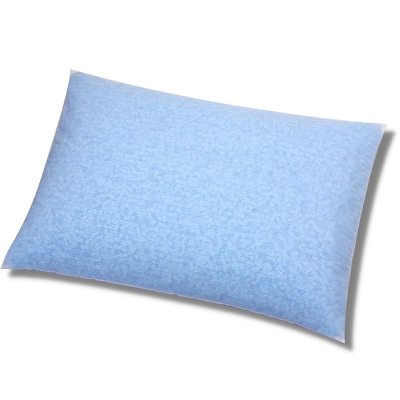 【Living in Peace】 昔ながらのパイプ枕 ハードパイプ 43&times;63cm ブルー 枕 パイプ枕 ハードパイプ 日本製 高さ調節可能 通気性 洗える 頭をしっかりサポート 横向き対応 ギフト