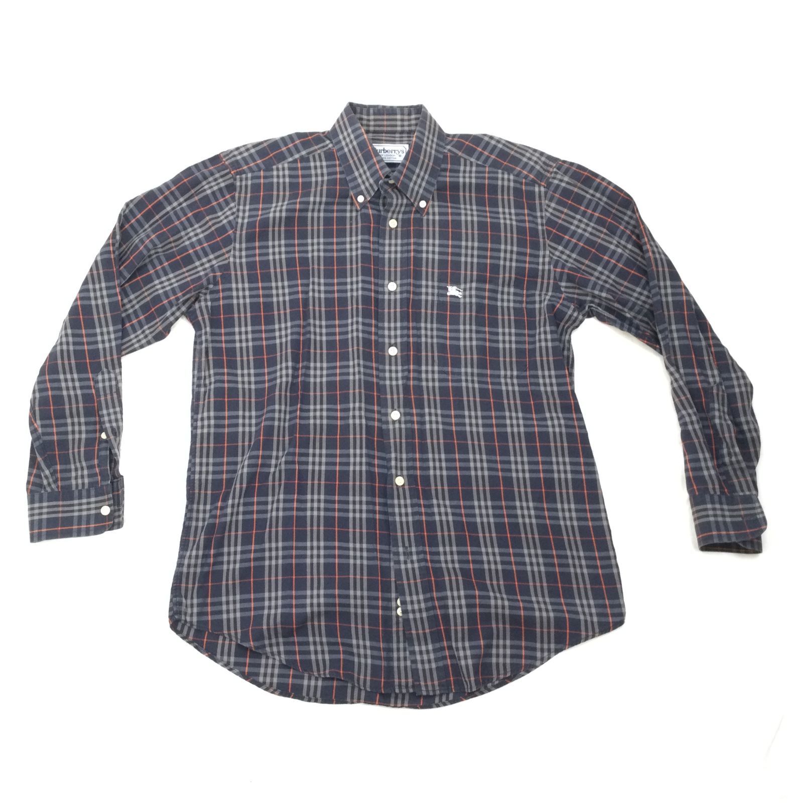 Burberry】バーバリー ワイシャツ チェック柄 チェックシャツ 長袖