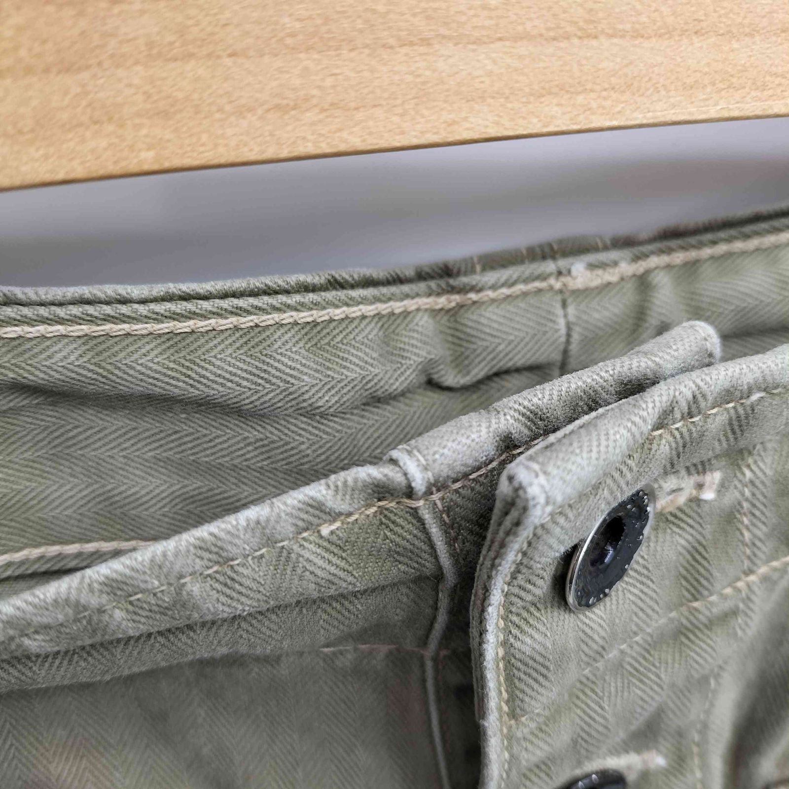 ユーズドフルギ USED古着 HERRINGBONE TWILL A.S.S. PARA PANTS M-44型