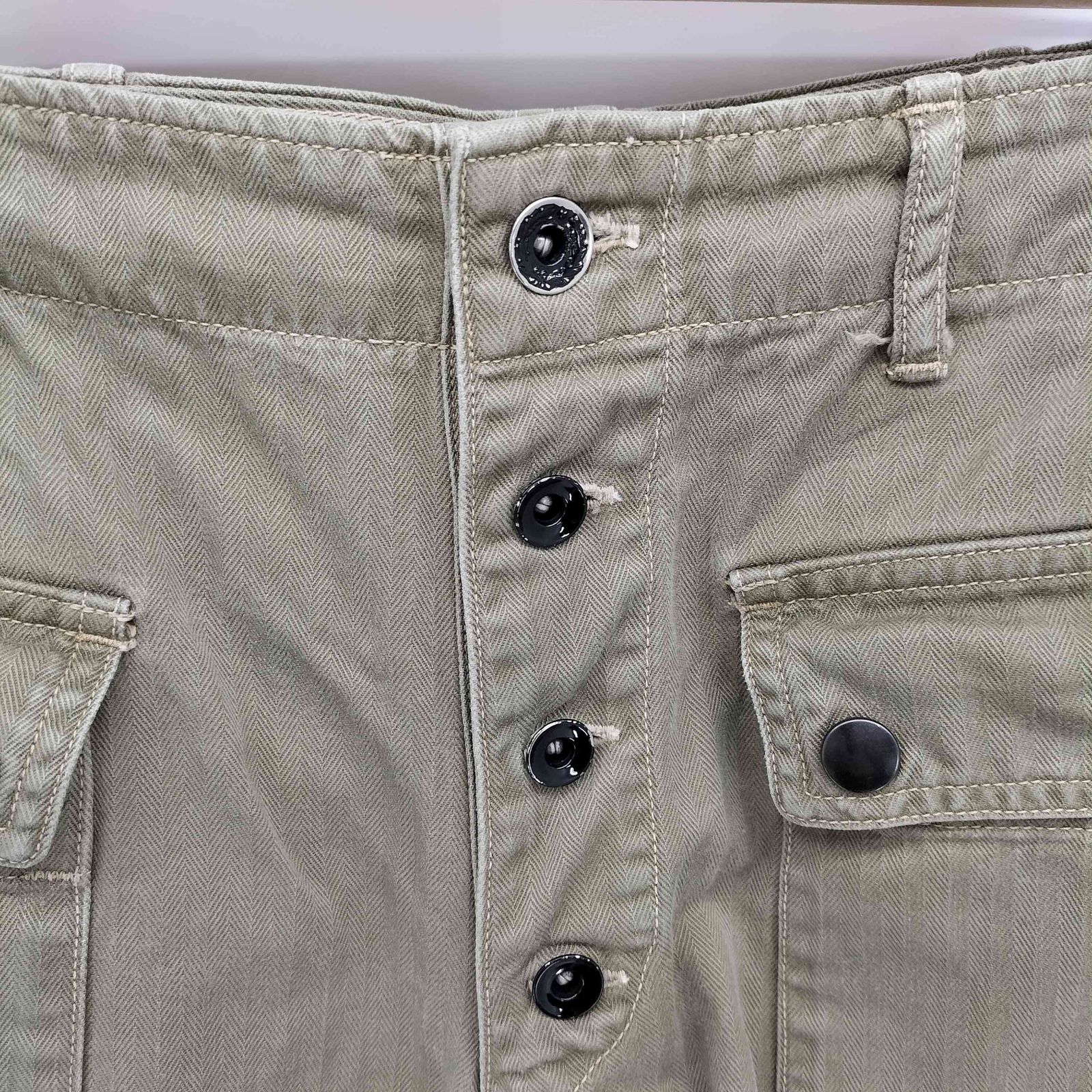 ユーズドフルギ USED古着 HERRINGBONE TWILL A.S.S. PARA PANTS M-44型