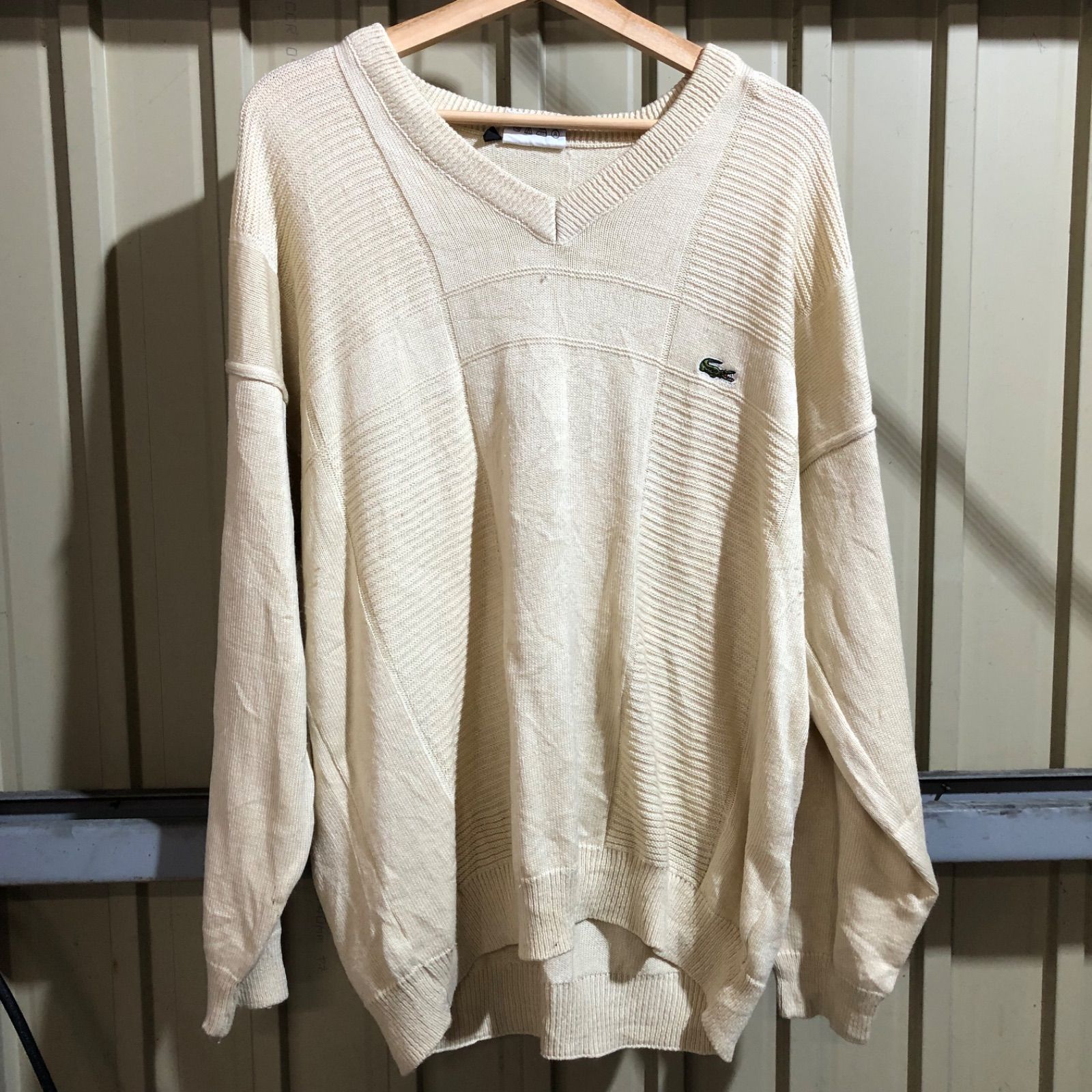 1296 CHEMISE LACOSTE セーター アイボリー XL シュミーズラコステ 