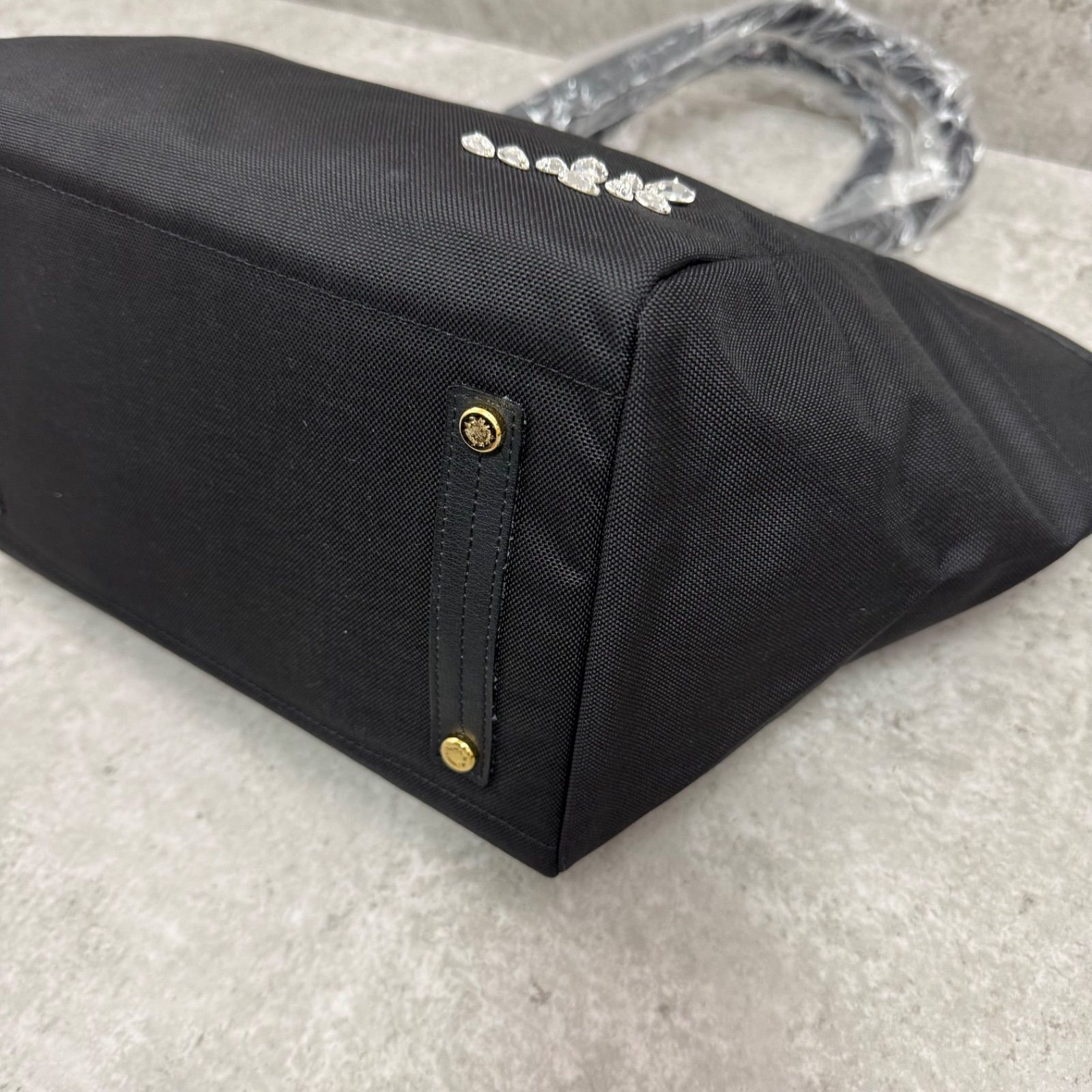 未使用】A.D.M.J. ADMJ スワロフスキー ビジュー トートバッグ