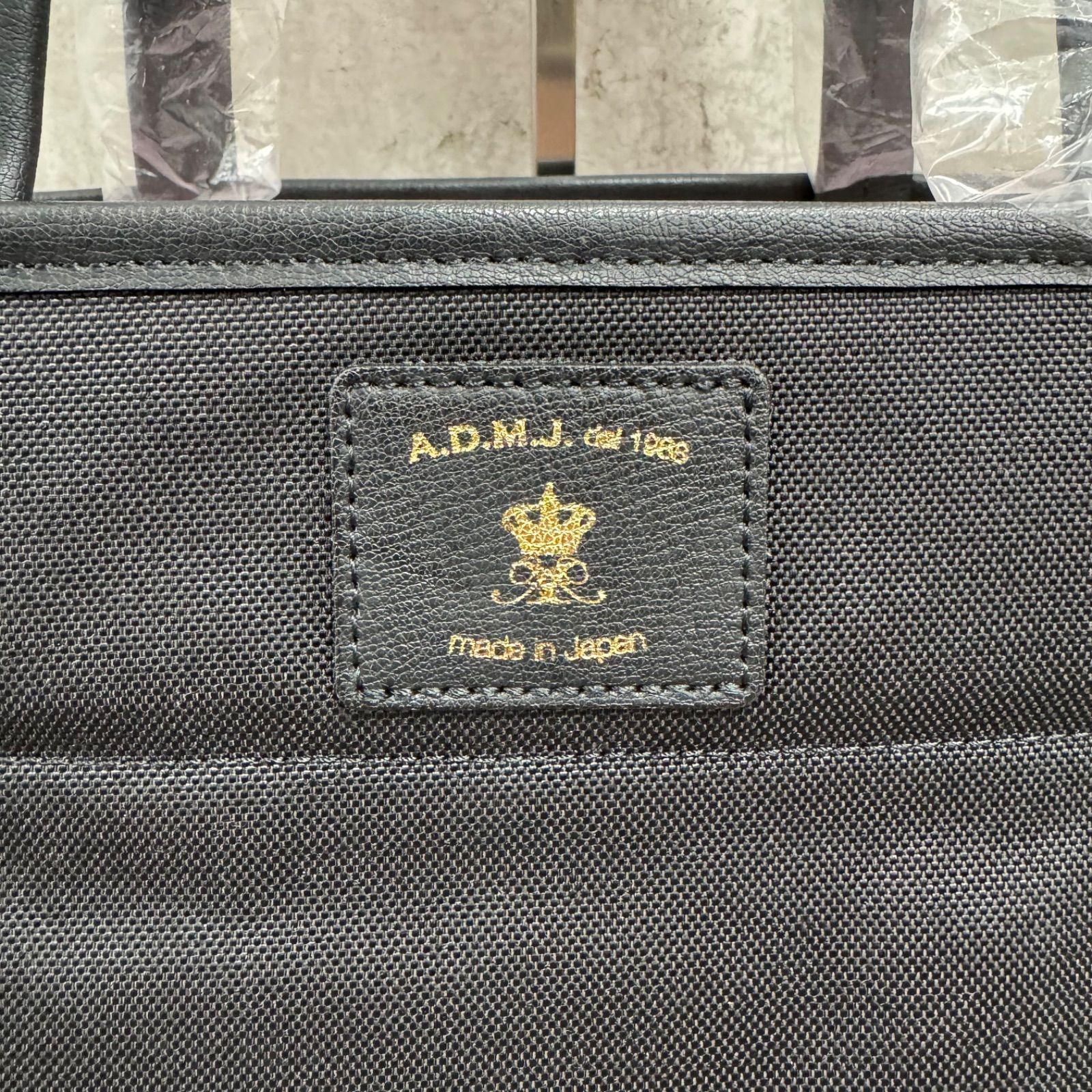 未使用】A.D.M.J. ADMJ スワロフスキー ビジュー トートバッグ