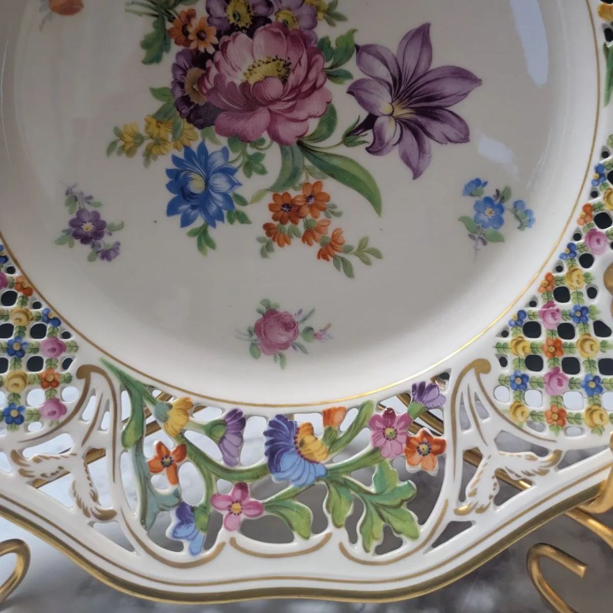 オープンワーク シューマン ババリア 26㎝ ☆ 金彩エッジ メッシュ 1