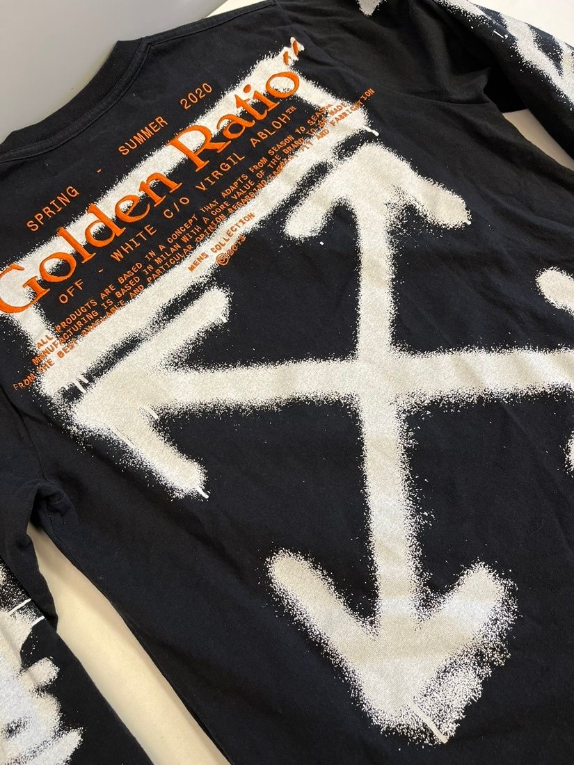 オフホワイト OFF-WHITE Golden Ratio アローロゴ ロングスリーブT