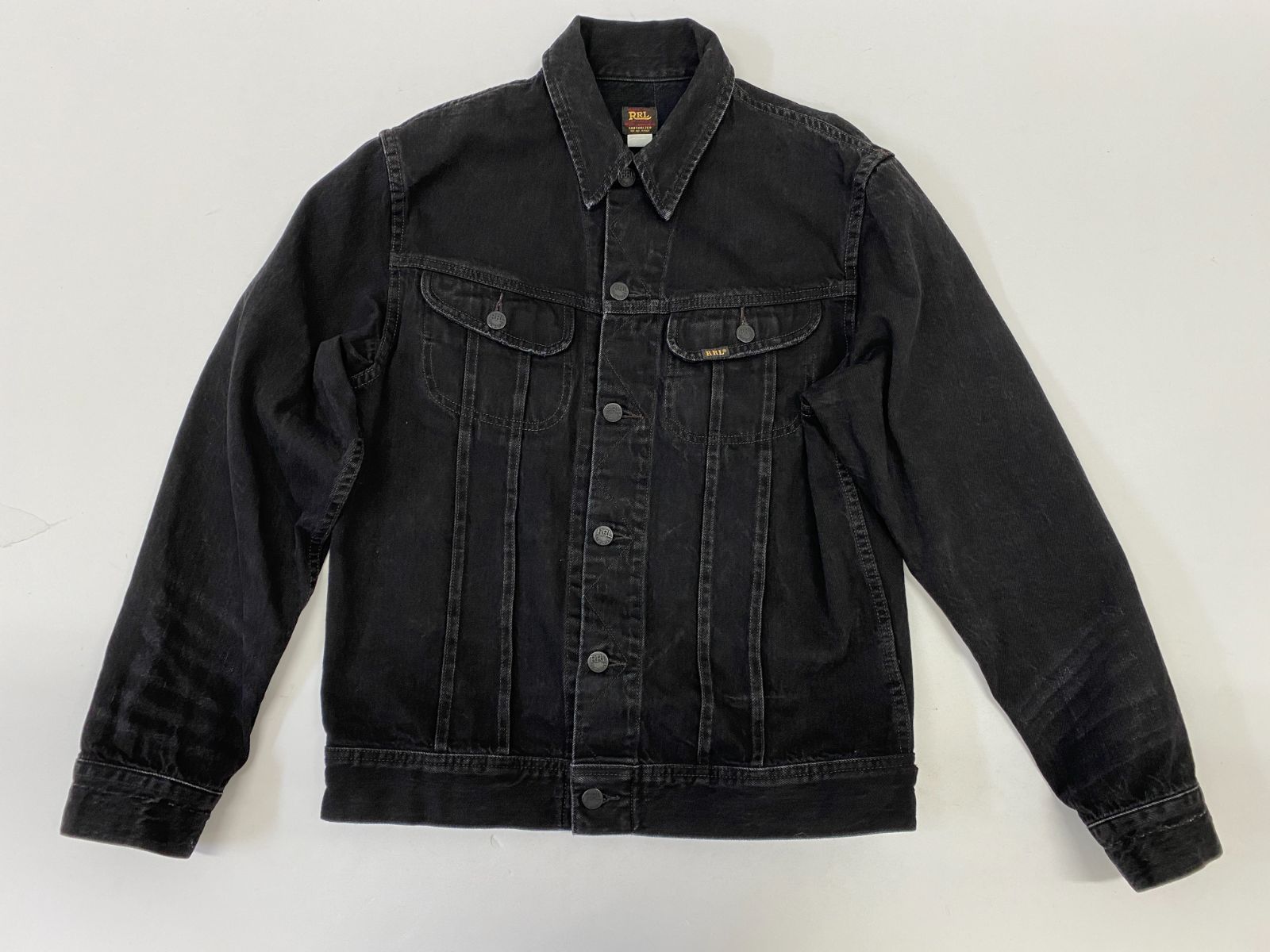 RRL ダブルアールエル ブラックデニム トラッカージャケット 【M128